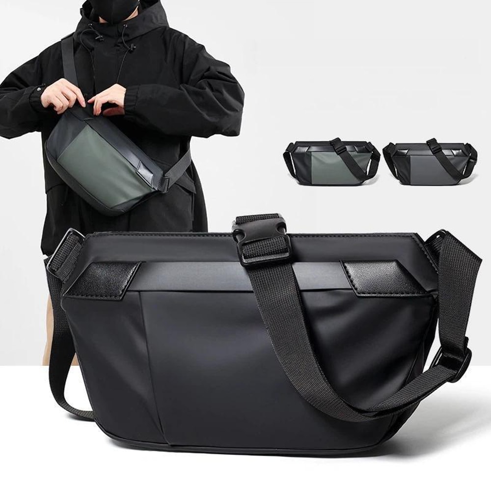 Mens Waterproof Sling Bag Crossbody Chest Bag for Travel and Everyday Carry