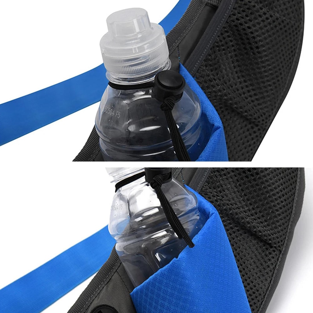 Waterproof Running Waist Bag With Bottle Holder And Phone Pouch 9