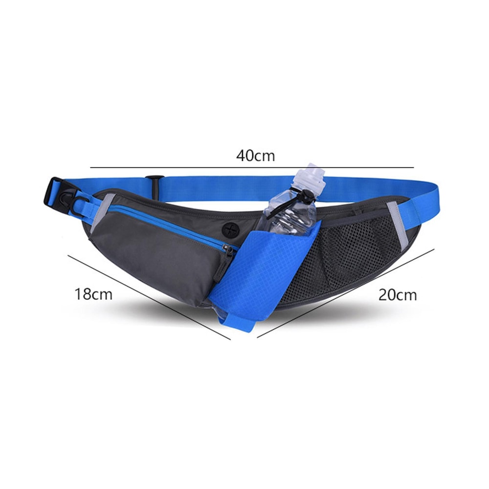 Waterproof Running Waist Bag With Bottle Holder And Phone Pouch 2