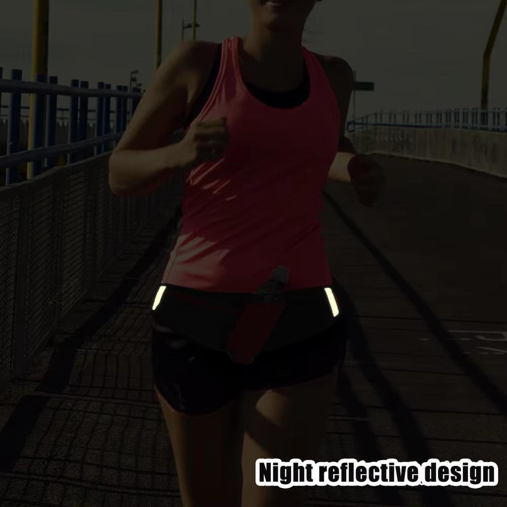 Waterproof Running Waist Bag With Bottle Holder And Phone Pouch 6