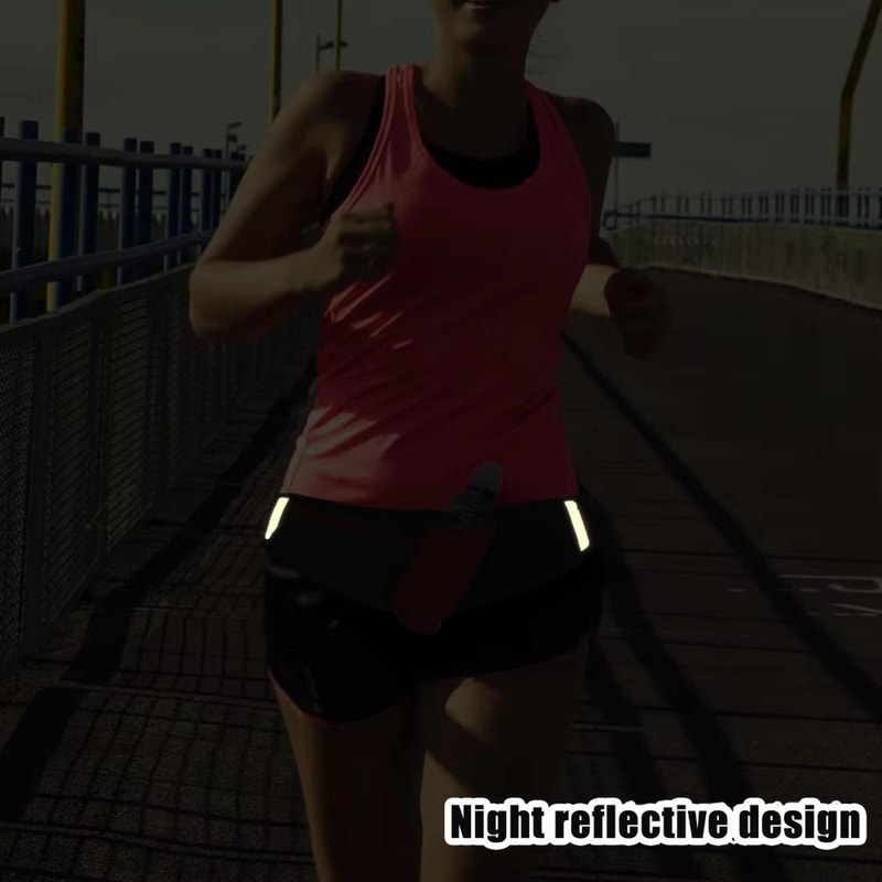 Waterproof Running Waist Bag With Bottle Holder And Phone Pouch 6