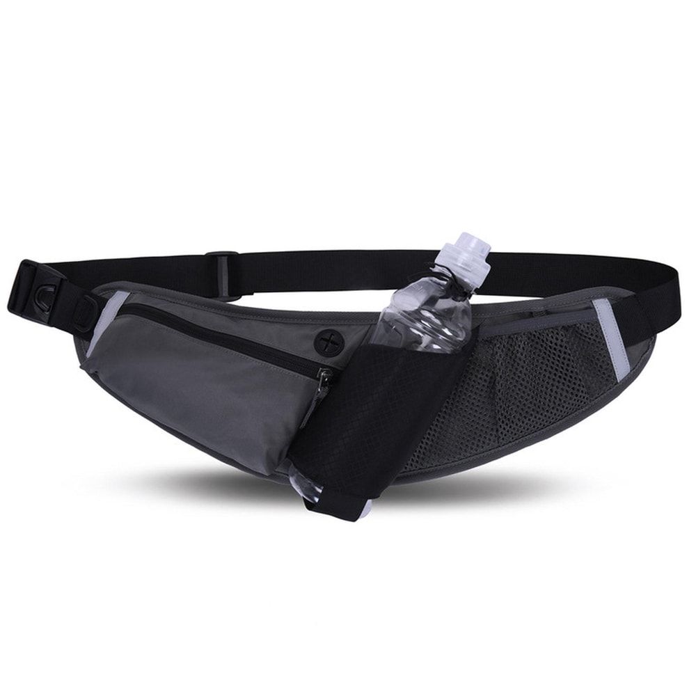 Waterproof Running Waist Bag With Bottle Holder And Phone Pouch 13