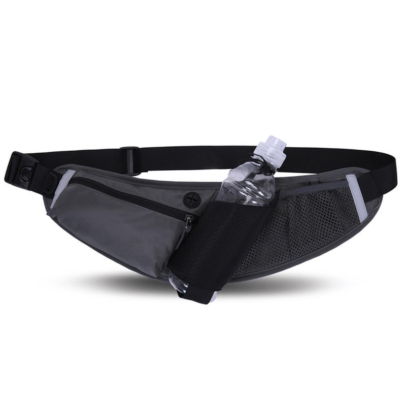 Waterproof Running Waist Bag With Bottle Holder And Phone Pouch 13