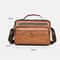 Retro Mens Crossbody Bag Waterproof PU Leather Business Shoulder Bag 9