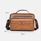 Retro Mens Crossbody Bag Waterproof PU Leather Business Shoulder Bag 9