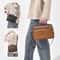 Retro Mens Crossbody Bag Waterproof PU Leather Business Shoulder Bag 1