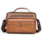 Retro Mens Crossbody Bag Waterproof PU Leather Business Shoulder Bag 11