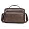 Retro Mens Crossbody Bag Waterproof PU Leather Business Shoulder Bag