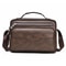 Retro Mens Crossbody Bag Waterproof PU Leather Business Shoulder Bag