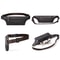 Mens Leather Waist Bag Crossbody Chest Bag for Travel