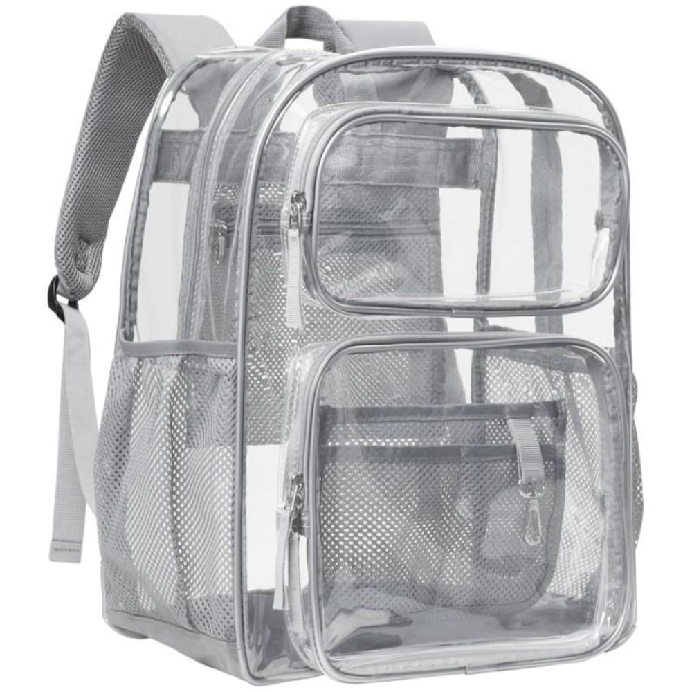 Clear Waterproof PVC Backpack For School Travel And Events 0