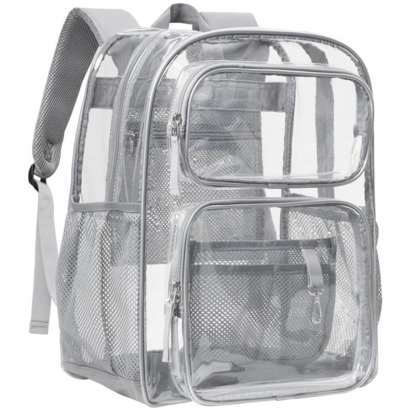 Clear Waterproof PVC Backpack For School Travel And Events 0