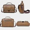 Waterproof PU Leather Messenger Bag For Men 6