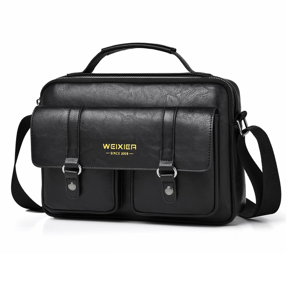 Waterproof PU Leather Messenger Bag For Men 8