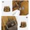 Mens Waxed Canvas Crossbody Bag Vintage Leather Messenger Bag for Daily Commute