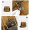 Mens Waxed Canvas Crossbody Bag Vintage Leather Messenger Bag for Daily Commute