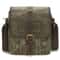 Mens Waxed Canvas Crossbody Bag Vintage Leather Messenger Bag for Daily Commute