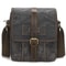 Mens Waxed Canvas Crossbody Bag Vintage Leather Messenger Bag for Daily Commute