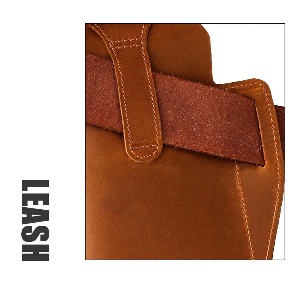 Genuine Leather Waist Bag For Men Outdoor Phone Belt Pouch 4