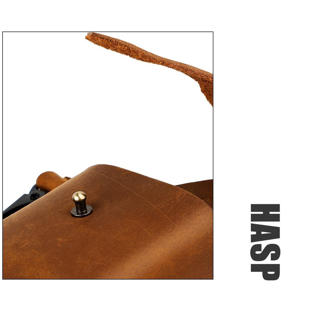 Genuine Leather Waist Bag For Men Outdoor Phone Belt Pouch 5
