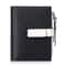 Women Compact Wallet with Snap Closure and Zippered Coin Pocket