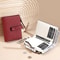 Women Compact Wallet with Snap Closure and Zippered Coin Pocket