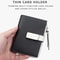 Women Compact Wallet with Snap Closure and Zippered Coin Pocket