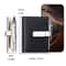 Women Compact Wallet with Snap Closure and Zippered Coin Pocket