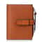 Women Compact Wallet with Snap Closure and Zippered Coin Pocket