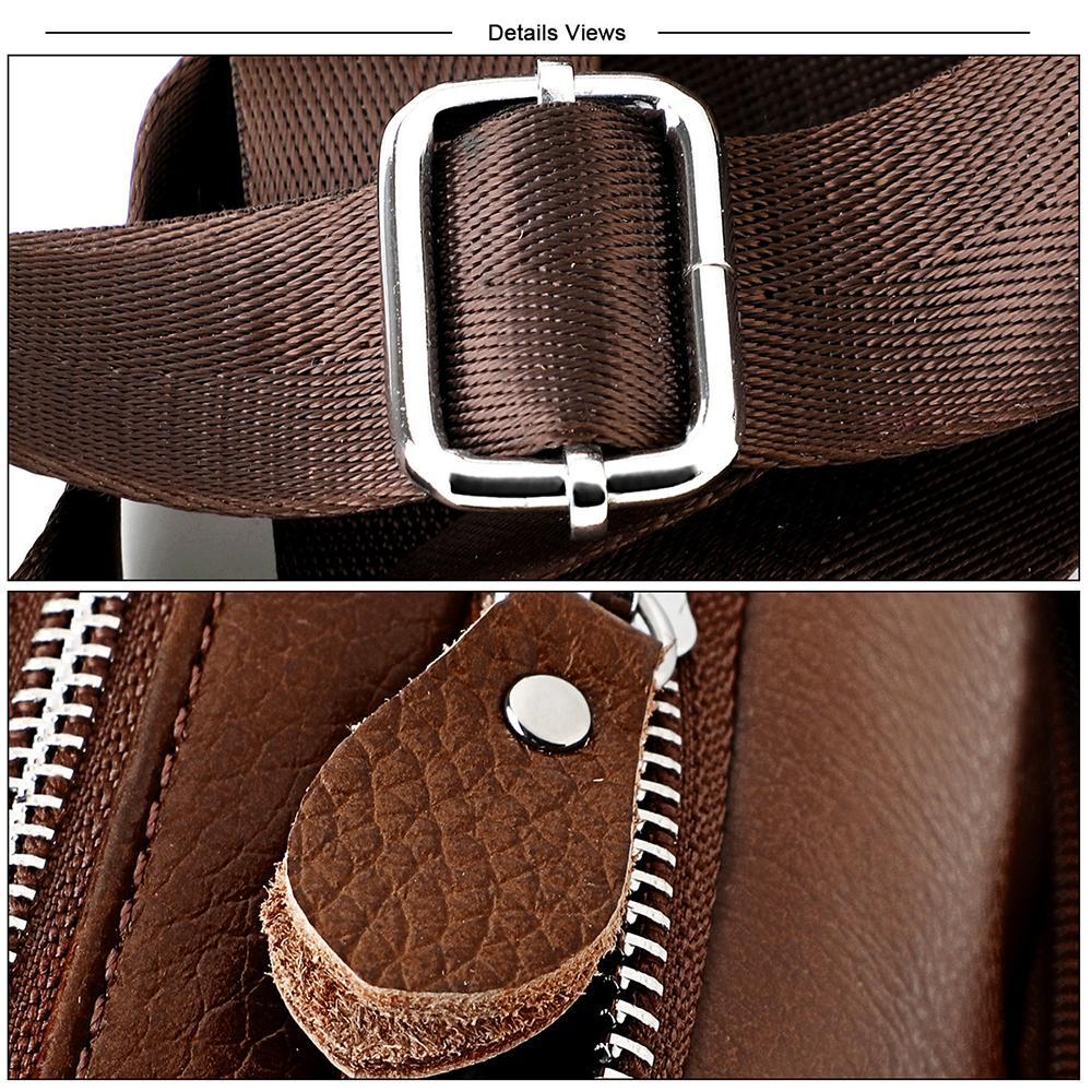 Mens Genuine Leather Crossbody Shoulder Bag For Work And Travel 10