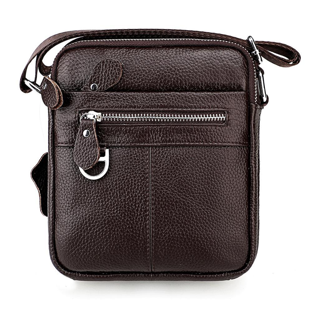 Mens Genuine Leather Crossbody Shoulder Bag For Work And Travel 12