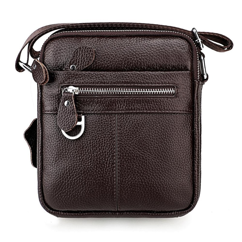 Mens Genuine Leather Crossbody Shoulder Bag For Work And Travel 12