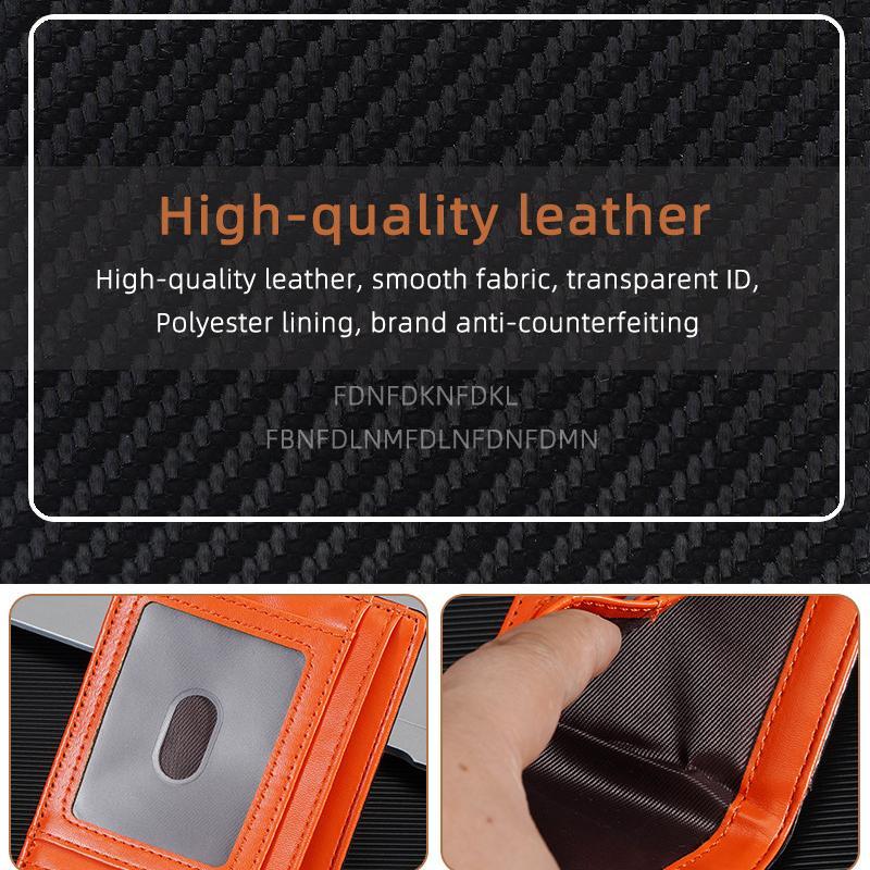 Mens Carbon Fiber Card Holder Minimalist Multi Slot Wallet 3