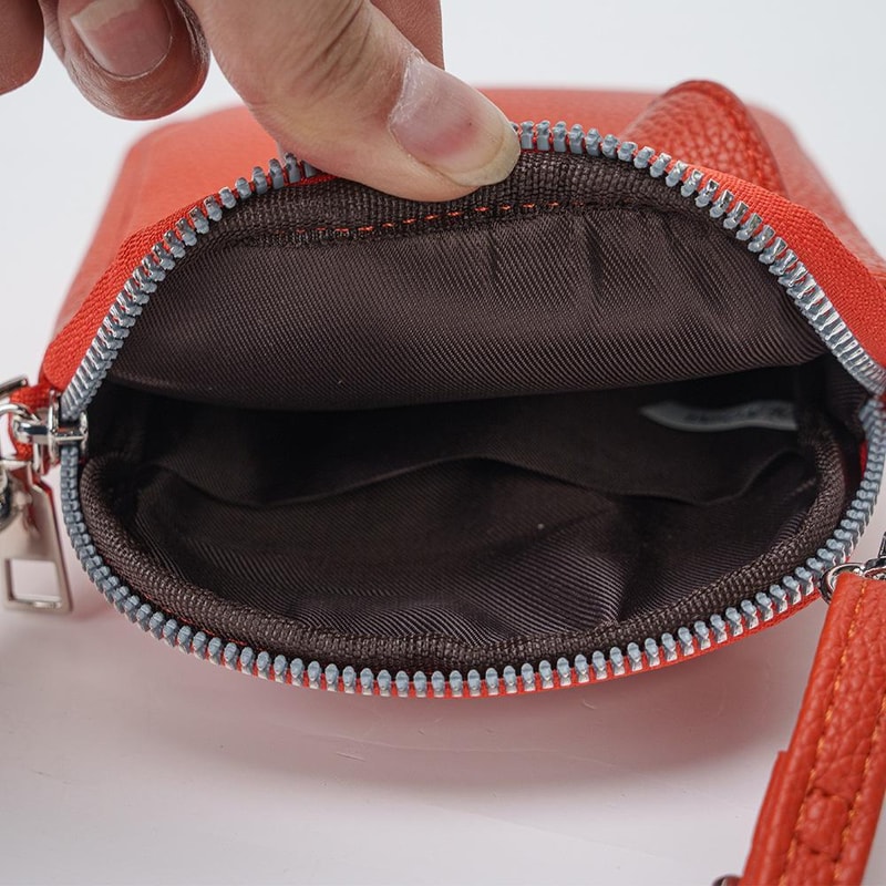 Pebble Grain Phone Crossbody Bag For Women Compact Shoulder Purse 3