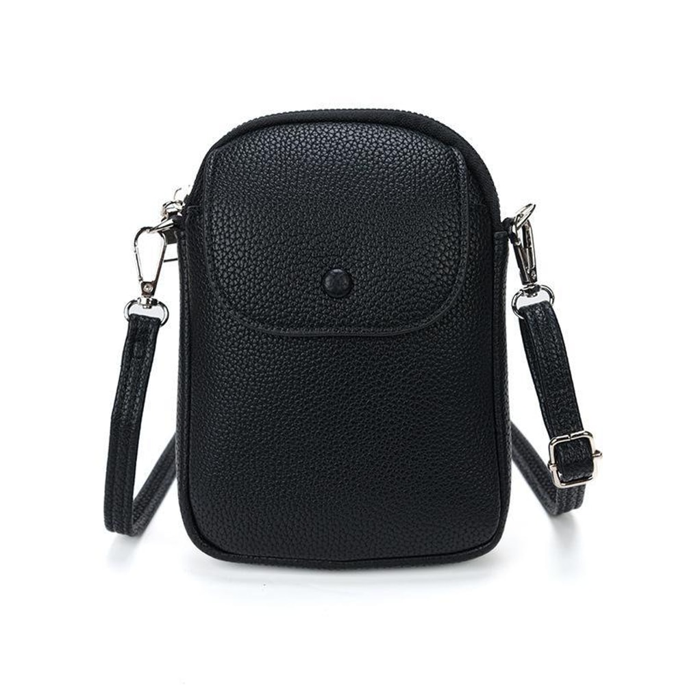 Pebble Grain Phone Crossbody Bag For Women Compact Shoulder Purse 7