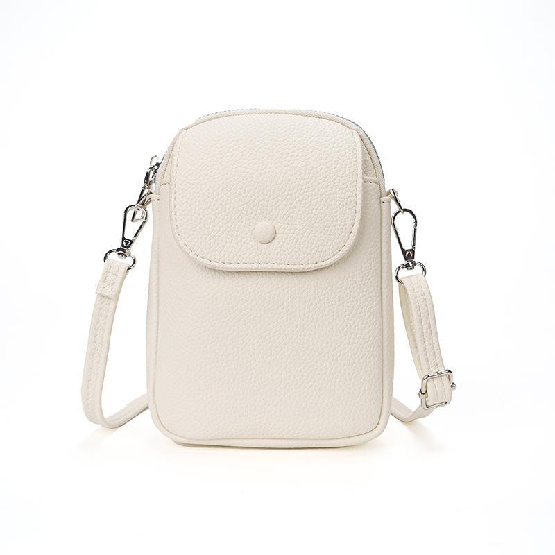 Pebble Grain Phone Crossbody Bag For Women Compact Shoulder Purse 10