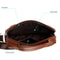 Luxury Top Grain Leather Handbag Brown Multi Functional Shoulder Bag 3