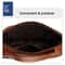 Luxury Top Grain Leather Handbag Brown Multi Functional Shoulder Bag 6
