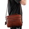 Luxury Top Grain Leather Handbag Brown Multi Functional Shoulder Bag 10