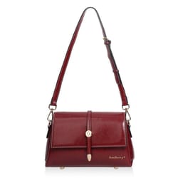 vintage waxed leather crossbody bag womens small shoulder purse with metal buckle