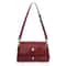 Vintage Waxed Leather Crossbody Bag Womens Small Shoulder Purse with Metal Buckle