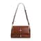 Vintage Waxed Leather Crossbody Bag Womens Small Shoulder Purse with Metal Buckle