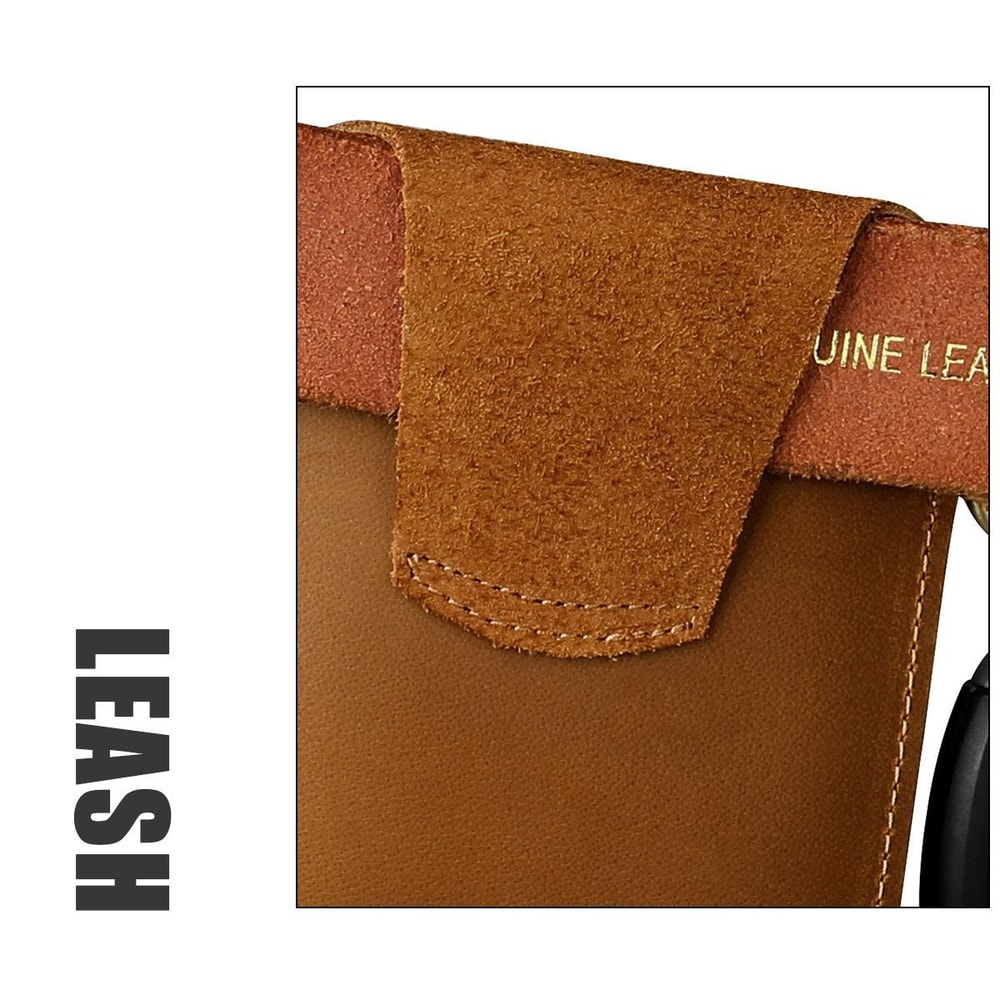 Genuine Leather Mens Belt Pouch Outdoor Mobile Phone Waist Bag