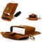 Genuine Leather Mens Belt Pouch Outdoor Mobile Phone Waist Bag
