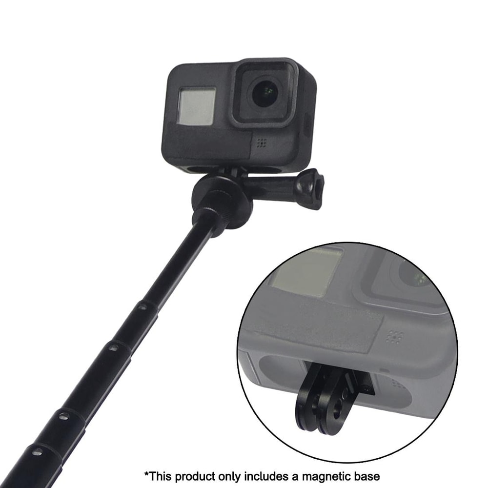 Metal GoPro Magnetic Base Replacement Mount with Folding Adapter