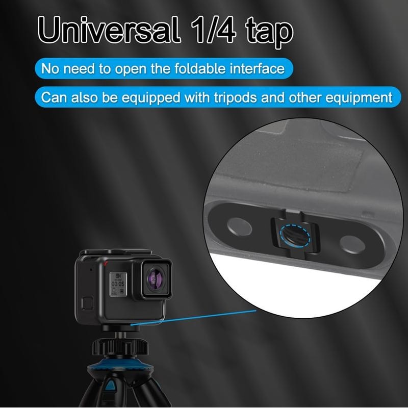 Metal GoPro Magnetic Base Replacement Mount with Folding Adapter