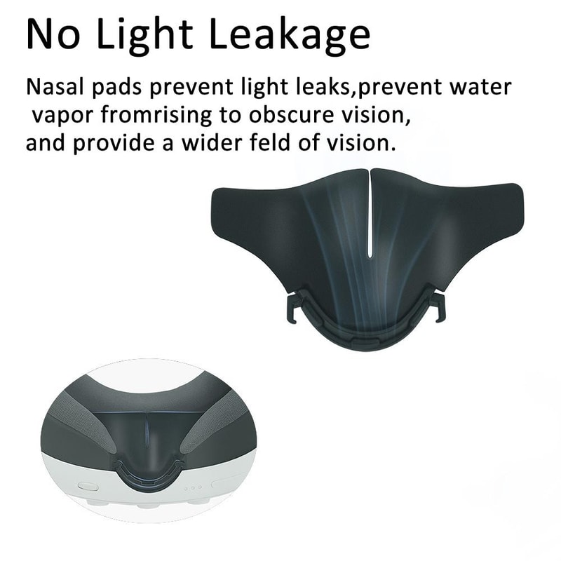 Meta Quest Nose Pad VR Light Blocker Silicone Face Cover Set 4