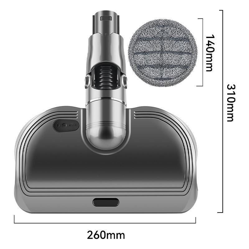 Mop Head Brush Attachment With Water Tank And Microfiber Mop Pads 5