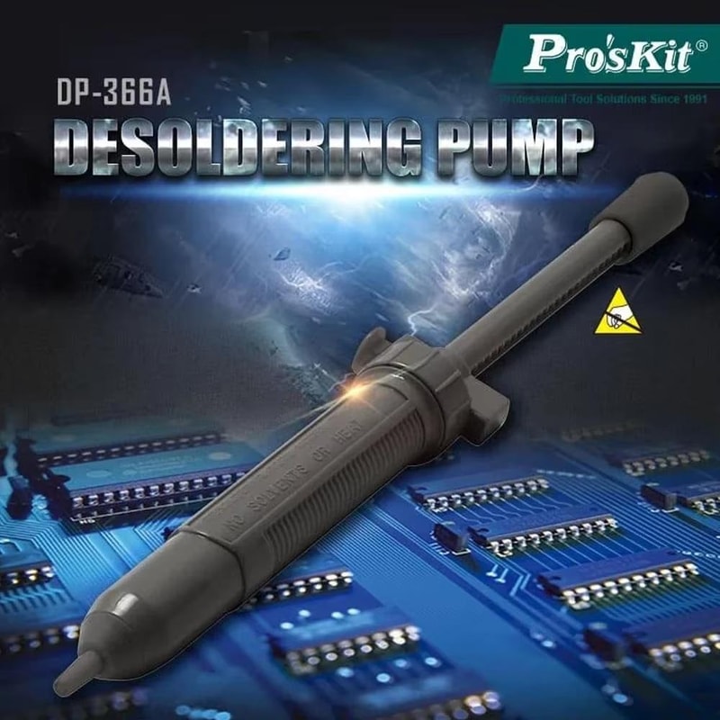 ProsKit DP366A Anti Static Desoldering Pump Solder Sucker For Electronics Repair 1