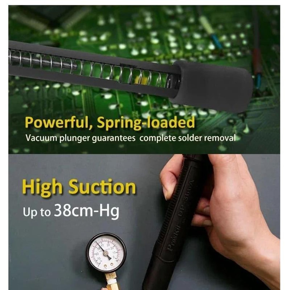 ProsKit DP366A Anti Static Desoldering Pump Solder Sucker For Electronics Repair 4